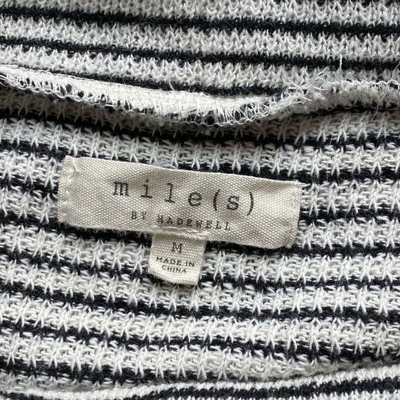 MADEWELL Mile(s) Funnel Neck Top Striped - Picture 8 of 10